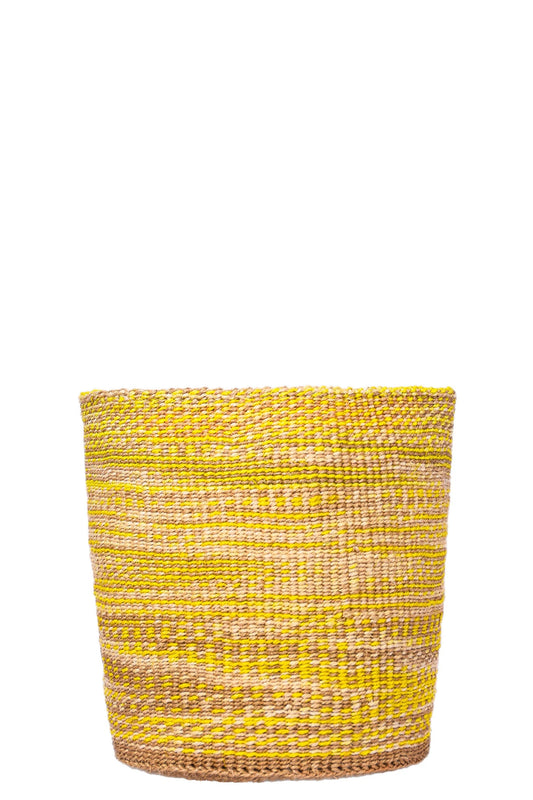 Mustard Textured Storage Basket