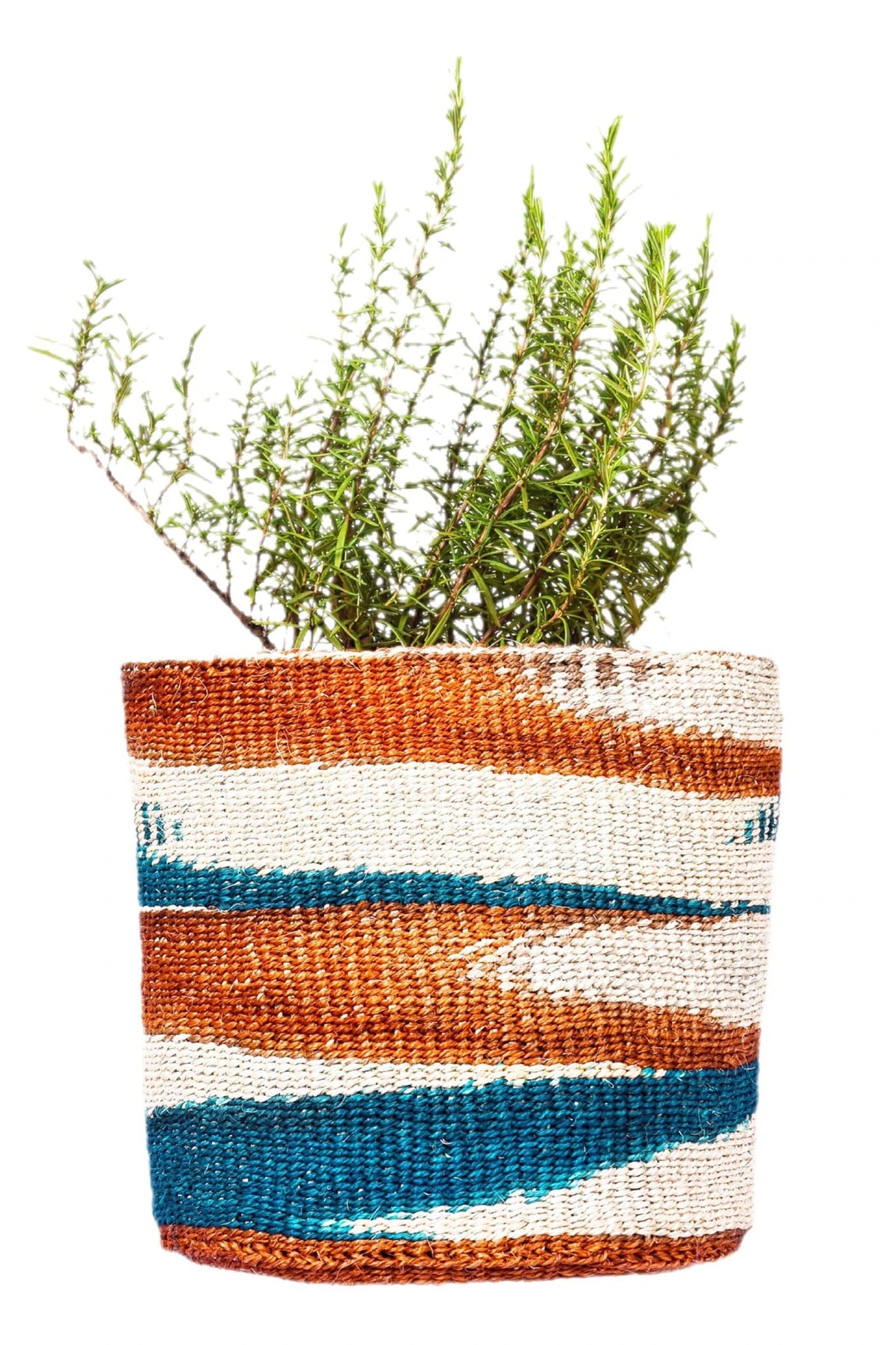Dual -Tone African Basket Planter