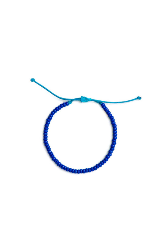 Blue on Blue Hand Beaded Maasai Stacking Bracelet