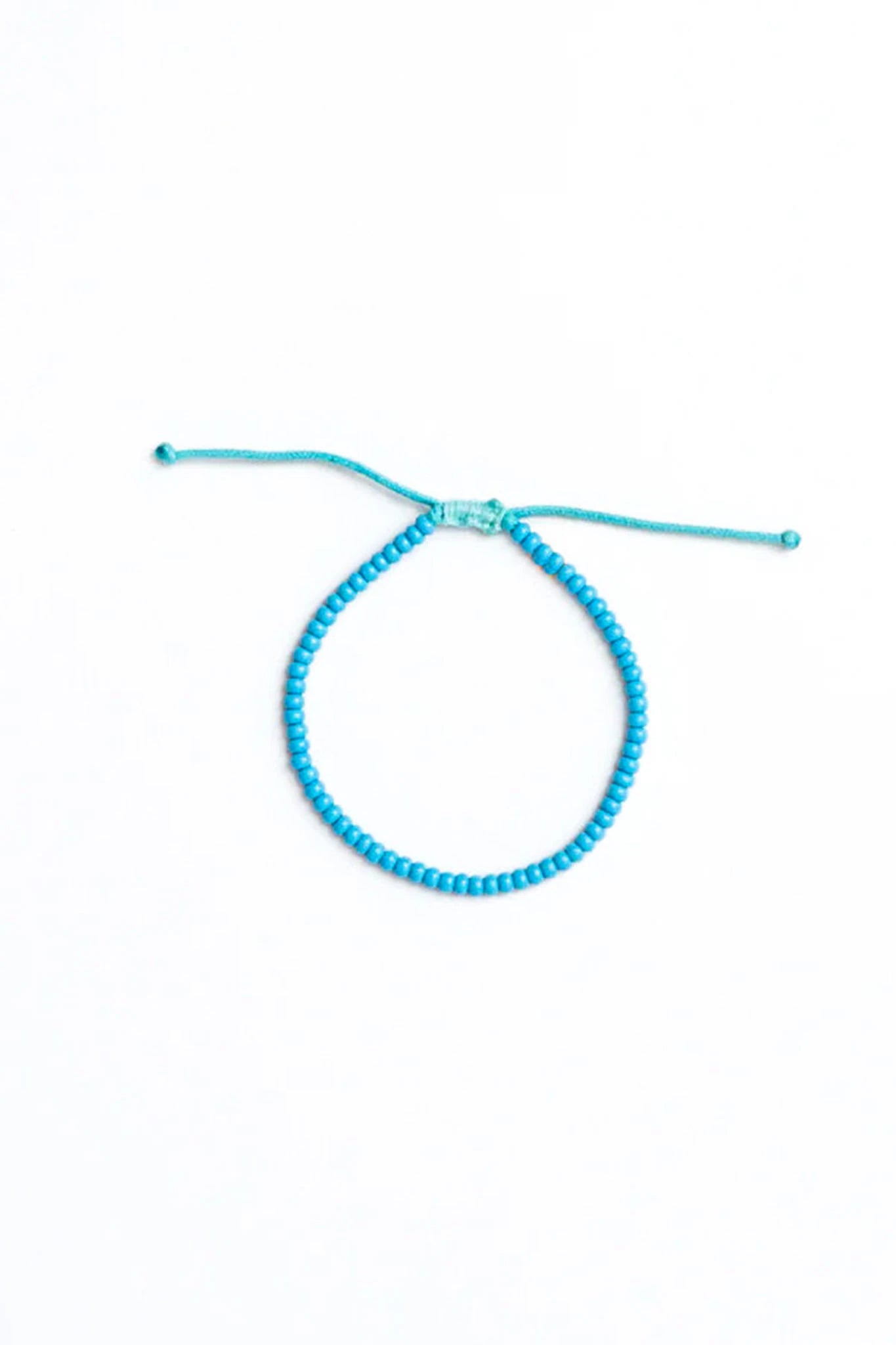 Sky Blue Hand Beaded Maasai Stacking Bracelet