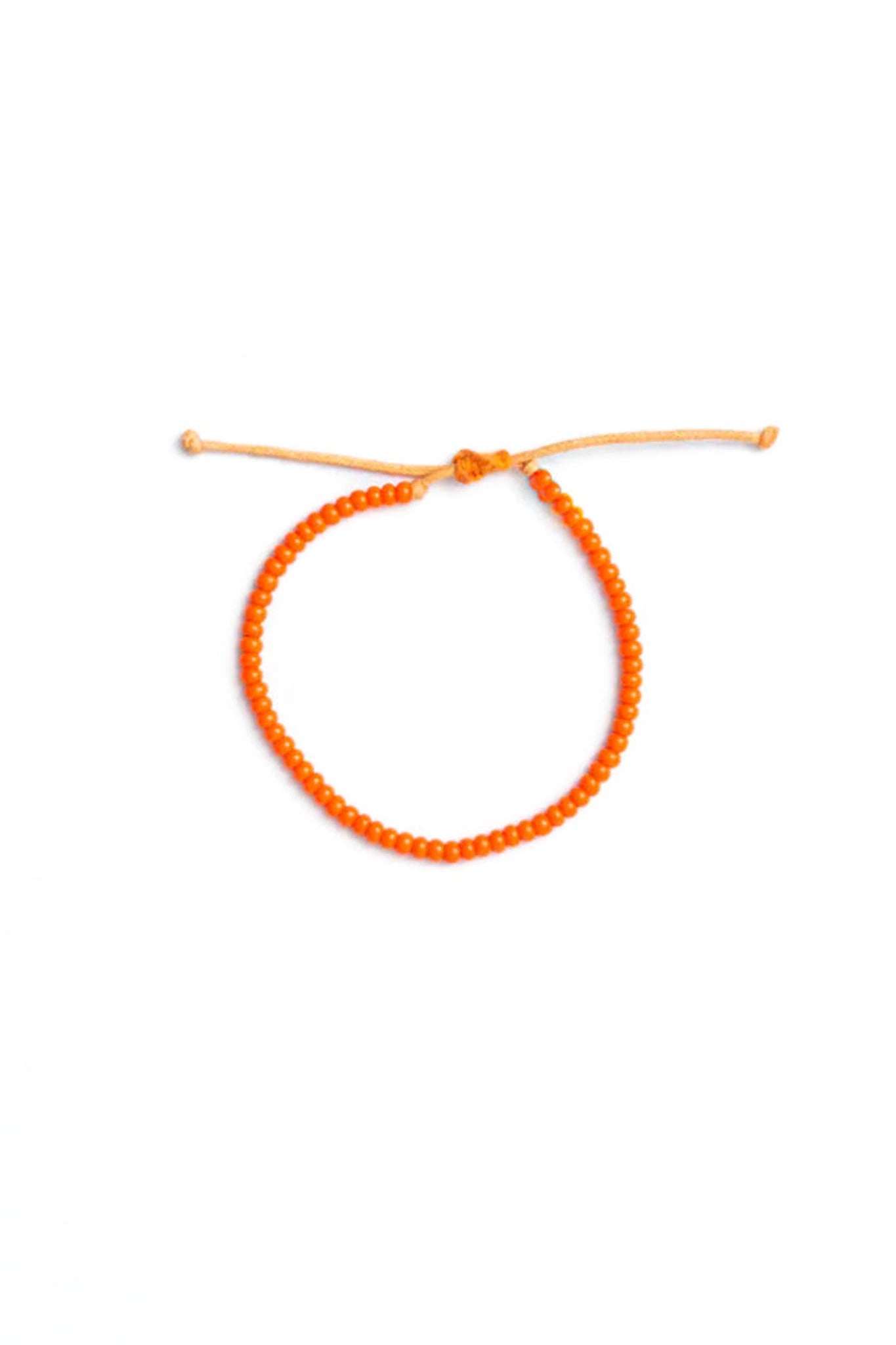 Orange Hand Beaded Maasai Stacking Bracelet